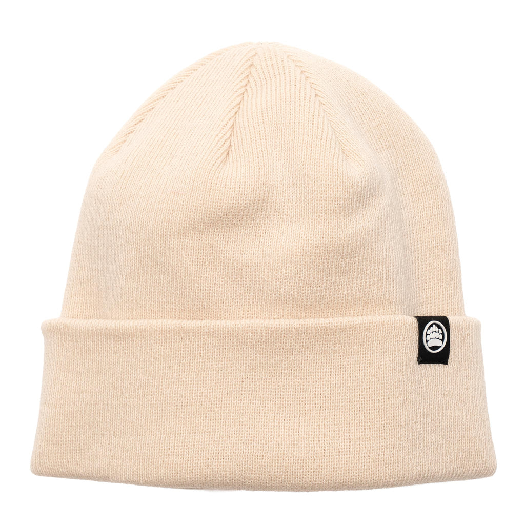 Muskoka Bear Wear – Fine Ribbed Toque (Unisex) in Birch White