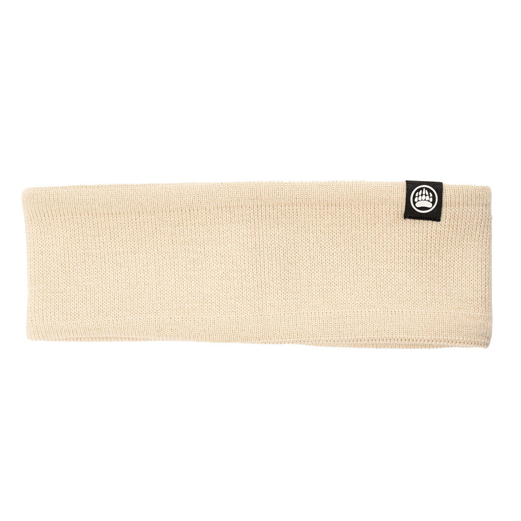MBW Fleece Lined Headband in Birch White