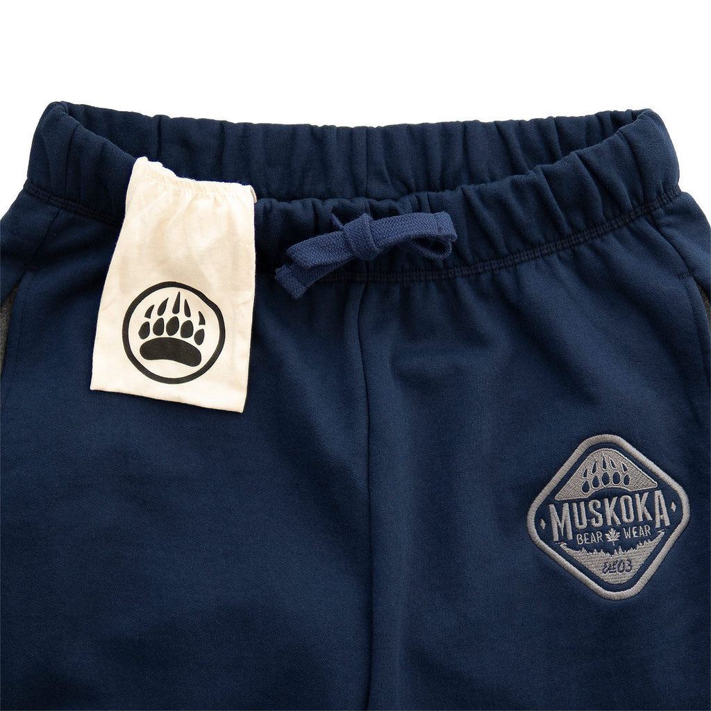 Muskoka Bear Wear – MBW Men's Pants in Navy with Charcoal