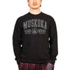 Muskoka Bear Wear – Men's Longsleeve Shirt in Black with Charcoal