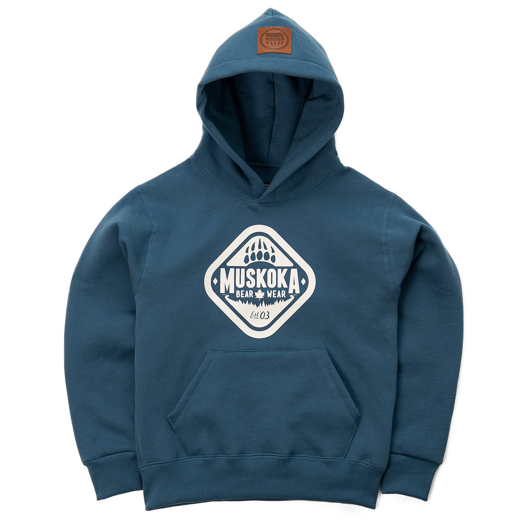 Muskoka Bear Wear – Youth Classic Hoody in Lake Blue