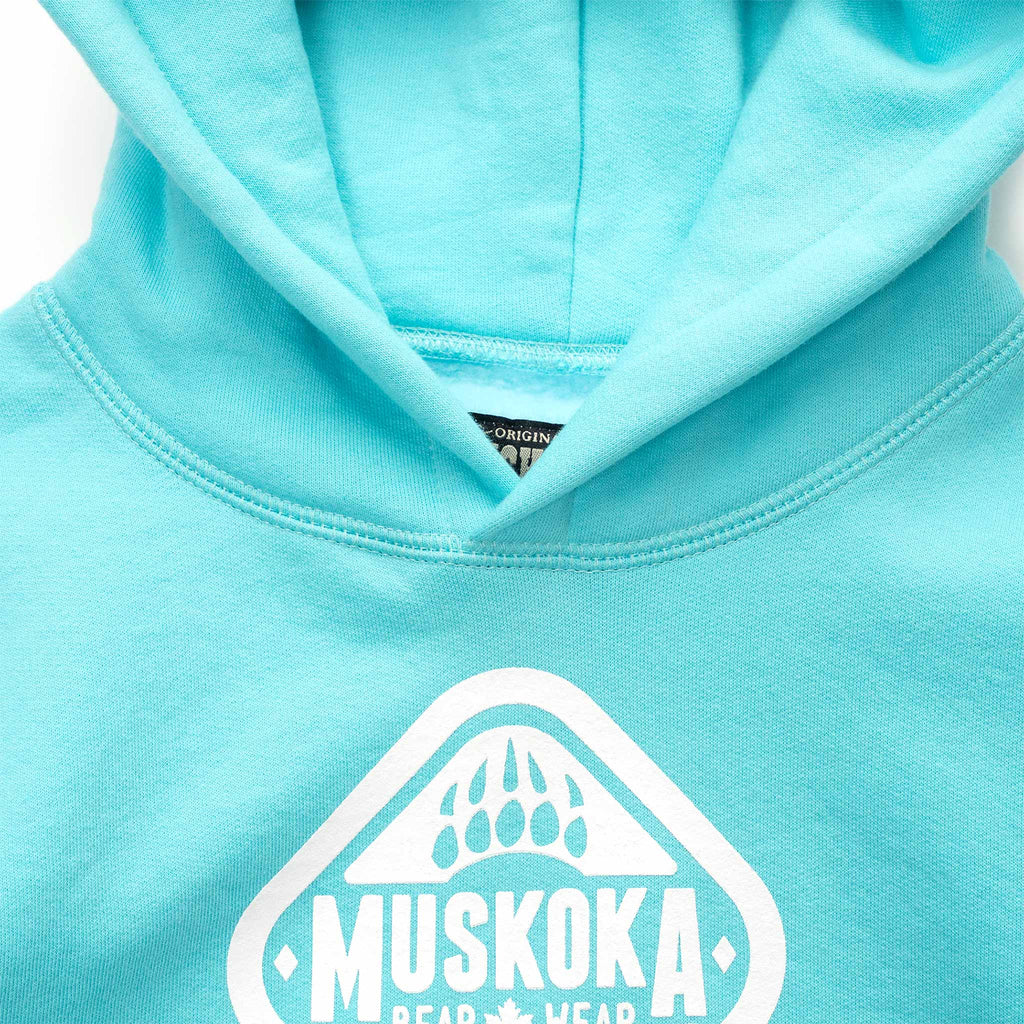 Muskoka Bear Wear – Youth Classic Hoody in Aqua