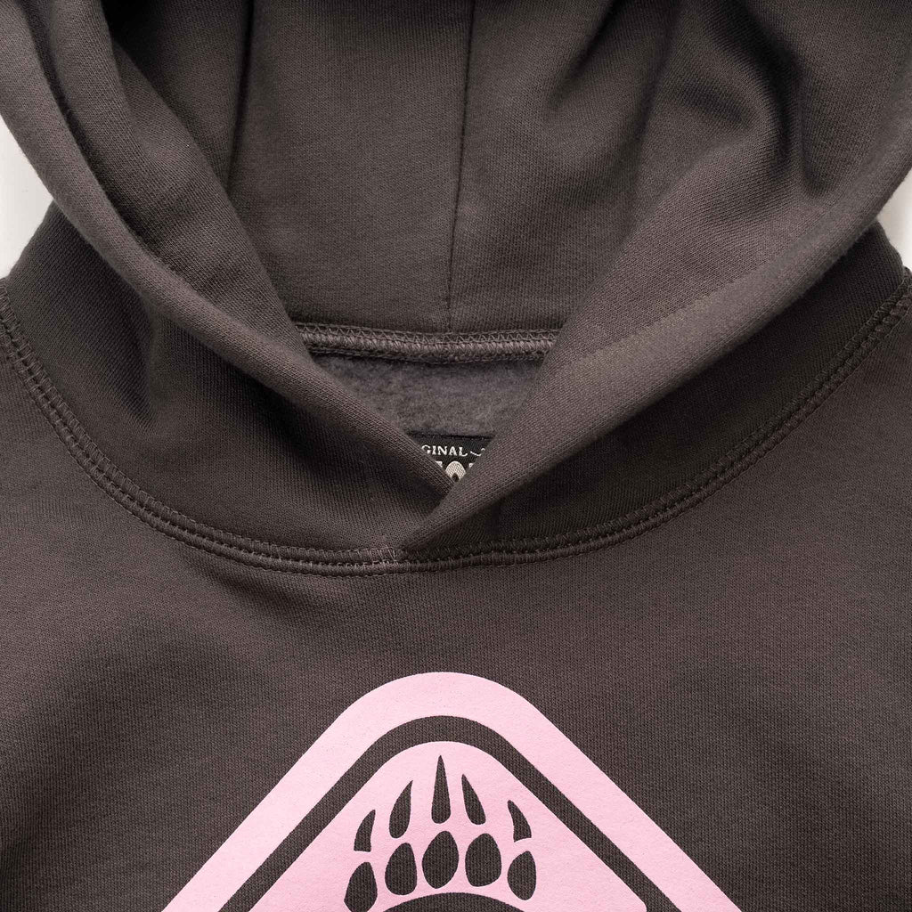 Muskoka Bear Wear – Youth Classic Hoody in Dark Charcoal with Pink