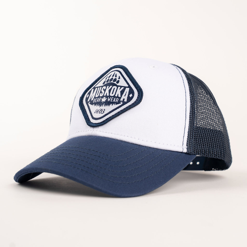 Muskoka Bear Wear – MBW Youth Trucker Hat in Navy