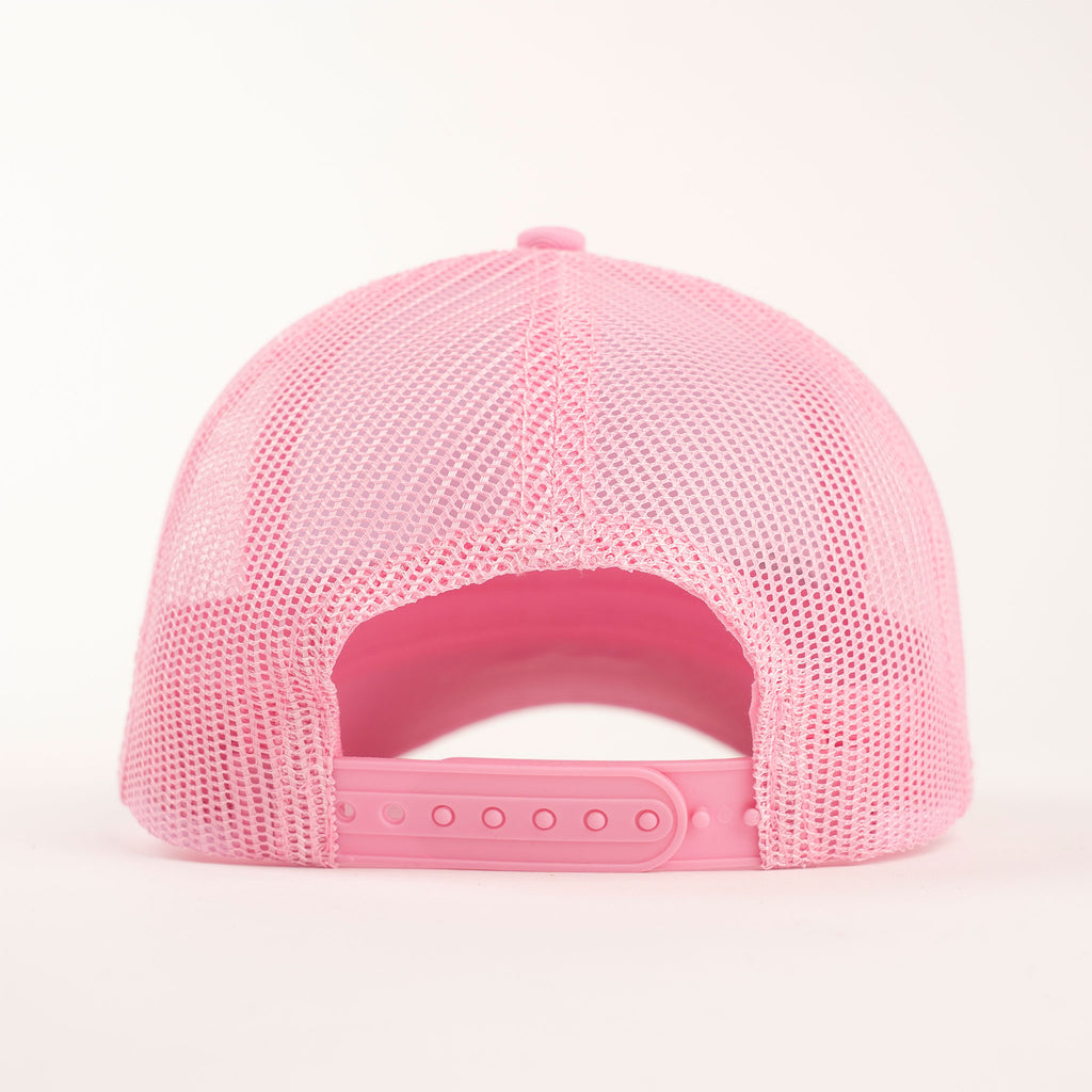 Muskoka Bear Wear – MBW Youth Trucker Hat in Pink