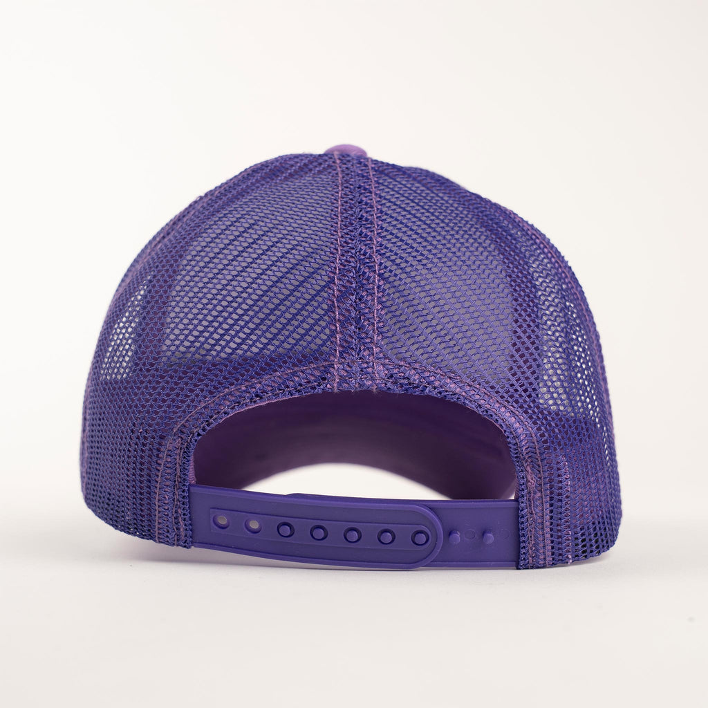 Muskoka Bear Wear – MBW Youth Trucker Hat in Purple