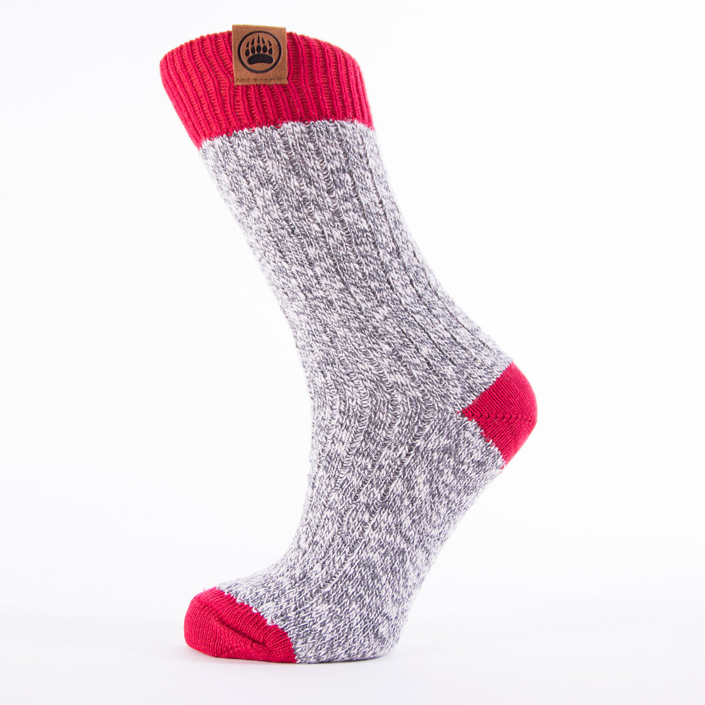 Muskoka Bear Wear – Ladies Socks with Red Band