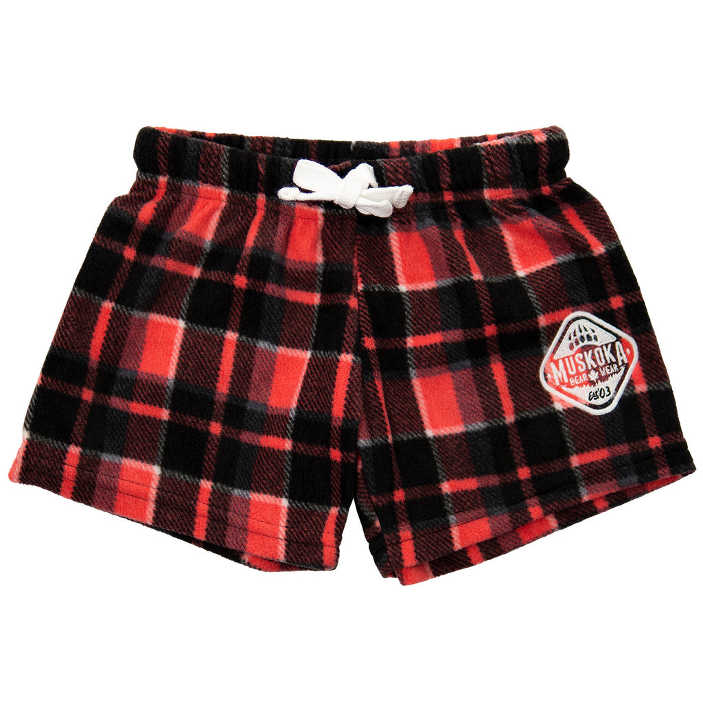 Muskoka Bear Wear – Youth Cottage Comfy Shorts in Paradise Pink