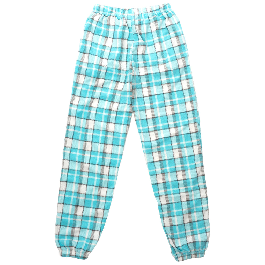Muskoka Bear Wear – Ladies Cottage Comfy Pants in Aqua Plaid