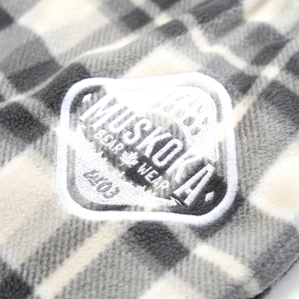 Muskoka Bear Wear – Ladies Cottage Comfy Pants in Vintage Cream Plaid