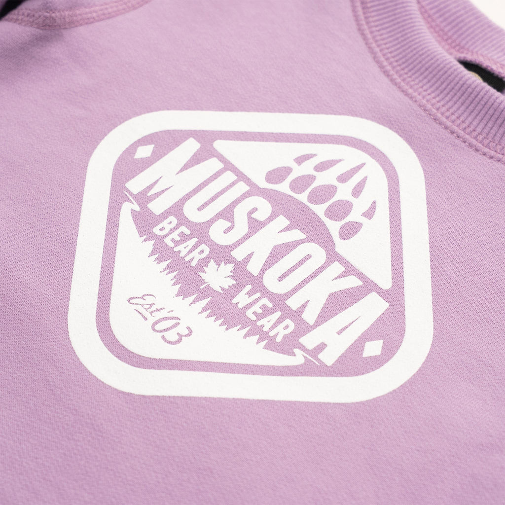 Muskoka Bear Wear – Infant Crewneck in Lilac