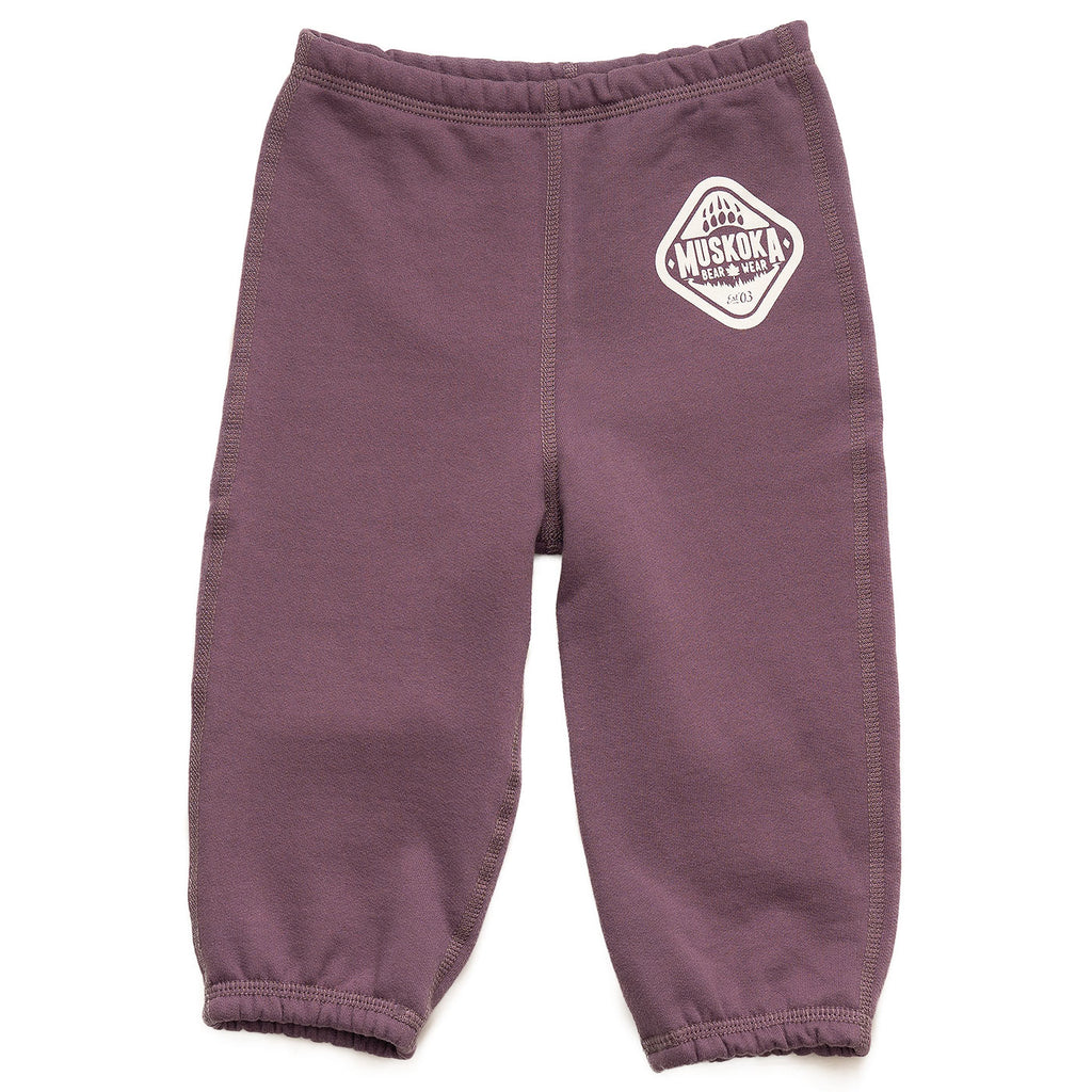 Muskoka Bear Wear – Infant Paw Pants in Blackberry