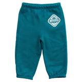 Infant Paw Pants in Harbour Blue with White