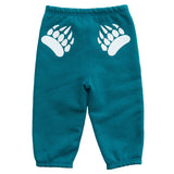 Infant Paw Pants in Harbour Blue with White