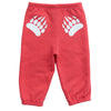 Infant Paw Pants in Paradise Pink with White