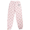 Muskoka Bear Wear – Ladies Christmas Cottage Comfy Pants in Pink with Grey