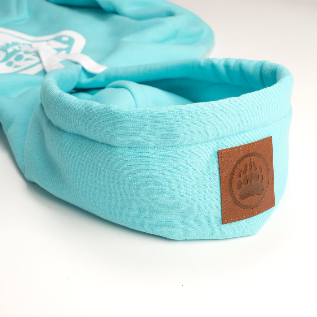 Muskoka Bear Wear – Made in Canada – Ladies Classic Hoody in Aqua