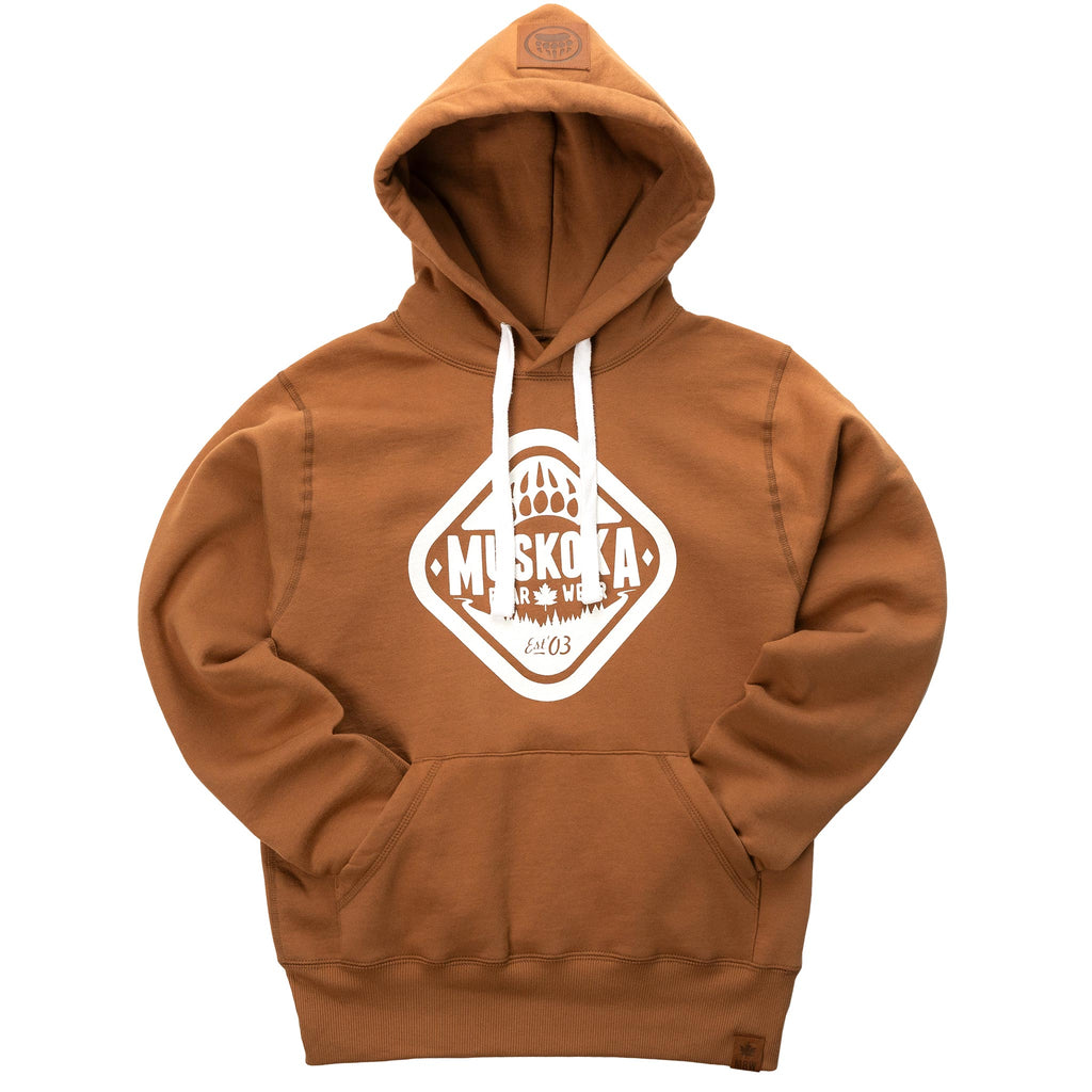 Muskoka Bear Wear – Ladies Classic Hoody in Caramel