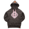 Muskoka Bear Wear – Made in Canada – Ladies Classic Hoody in Dark Charcoal with Pink
