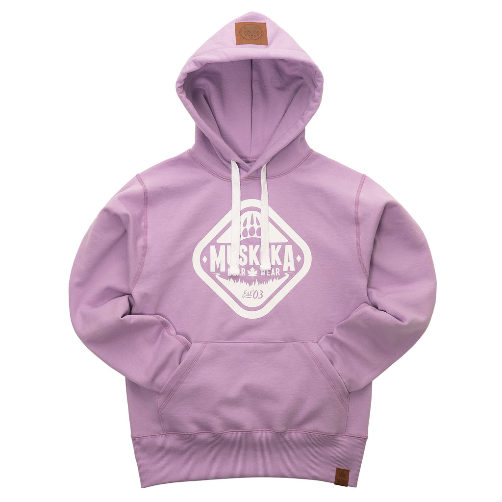 Muskoka Bear Wear – Made in Canada – Ladies Classic Hoody in Lilac