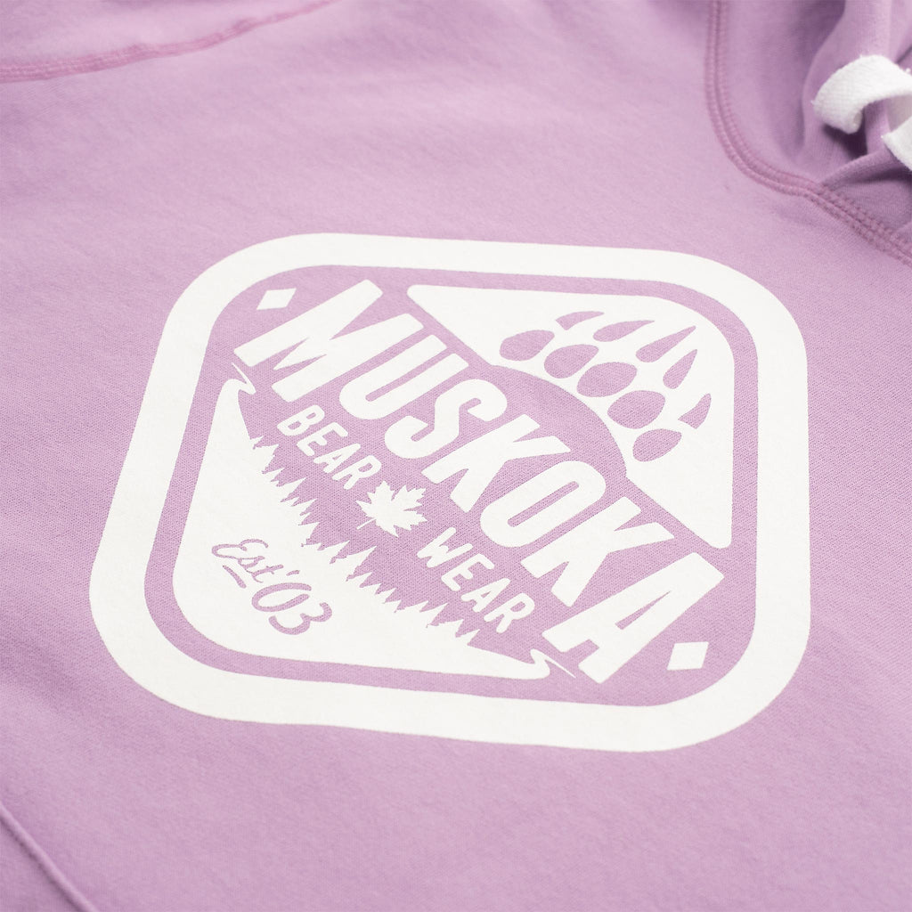 Muskoka Bear Wear – Made in Canada – Ladies Classic Hoody in Lilac