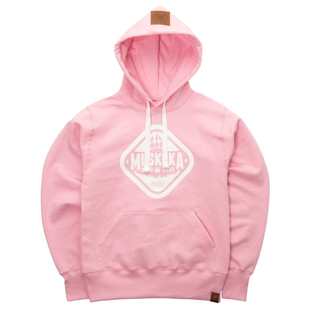 Muskoka Bear Wear – Made in Canada – Ladies Classic Hoody in Soft Pink