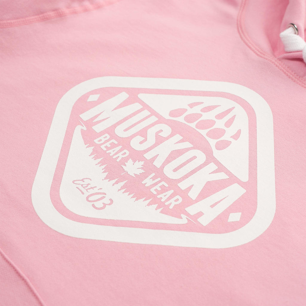 Muskoka Bear Wear – Made in Canada – Ladies Classic Hoody in Soft Pink