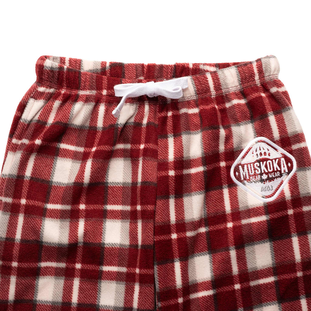 Muskoka Bear Wear – Ladies Cottage Comfy Pants in Algonquin Red
