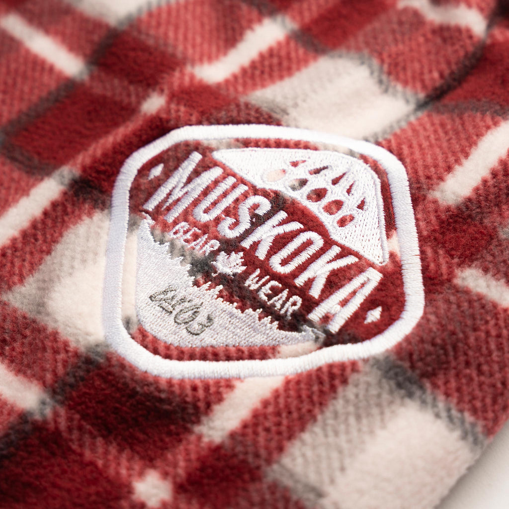 Muskoka Bear Wear – Ladies Cottage Comfy Pants in Algonquin Red