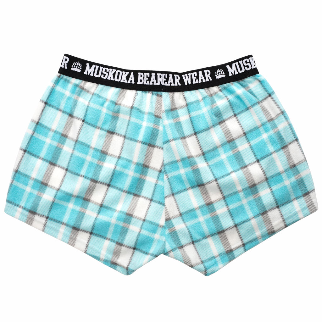 Muskoka Bear Wear – Ladies Cottage Comfy Shorts in Aqua