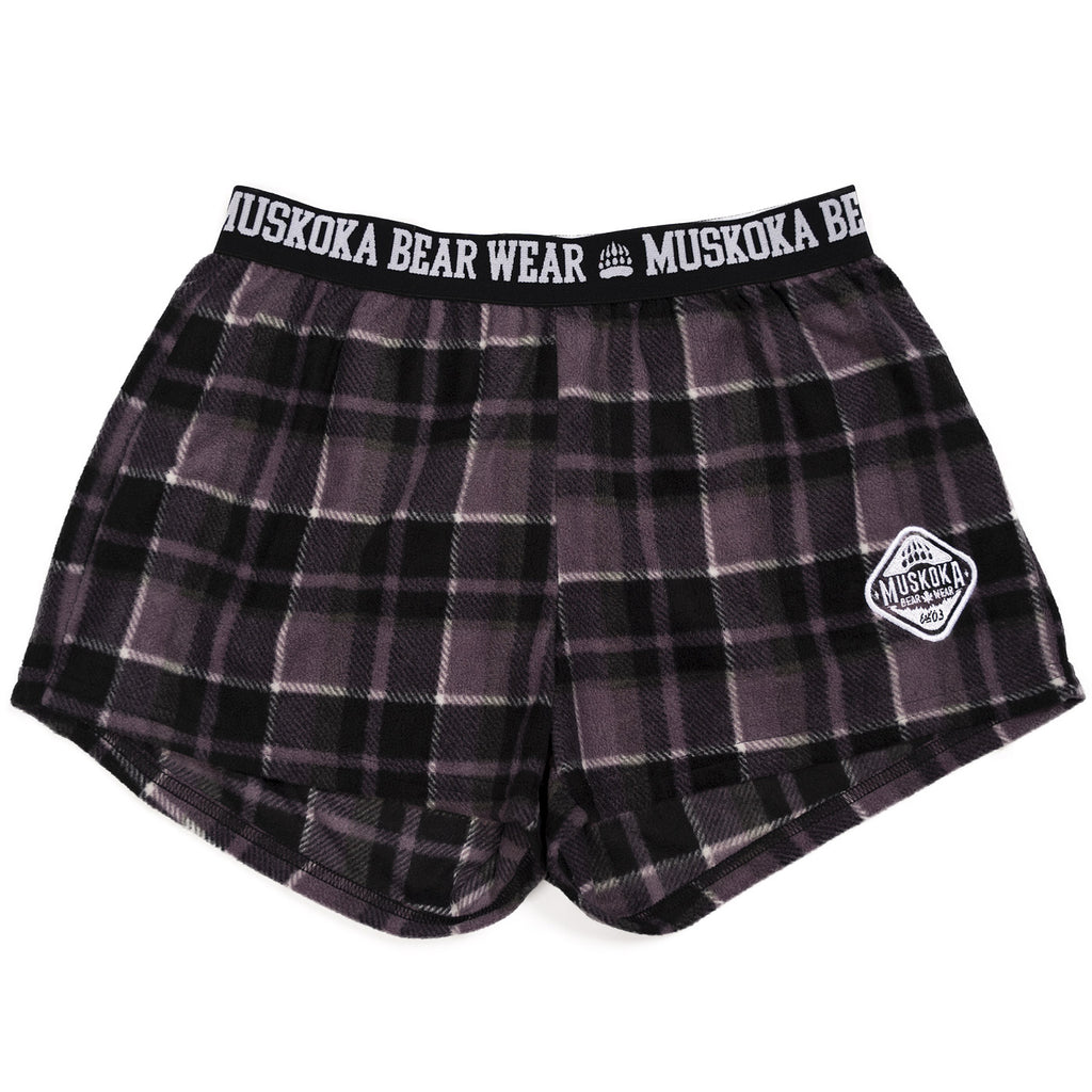 Muskoka Bear Wear – Cottage Comfy Shorts in Blackberry
