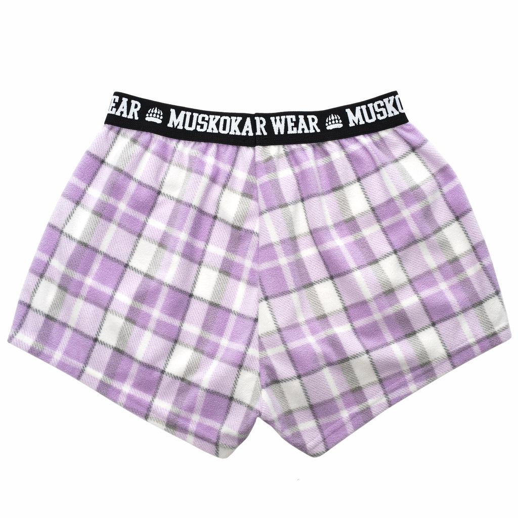Muskoka Bear Wear – Ladies Cottage Comfy Shorts in Lilac