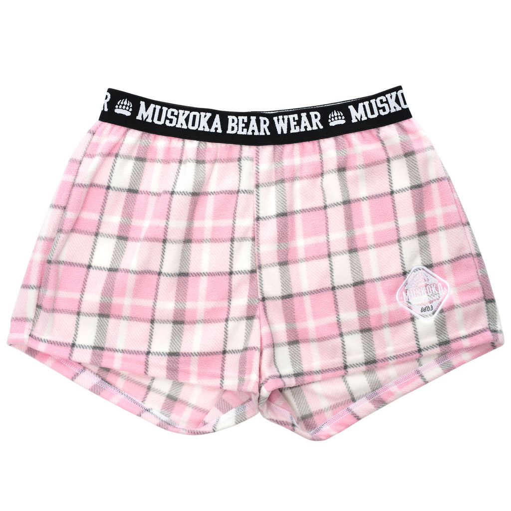 Muskoka Bear Wear – Ladies Cottage Comfy Shorts in Soft Pink