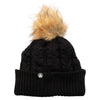 Ladies Cuffed Knit Pom Toque