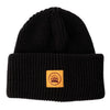 Ladies Double Cuffed Thick Toque (No Pom) in Black