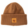 Ladies Double Cuffed Thick Toque (No Pom) in Caramel