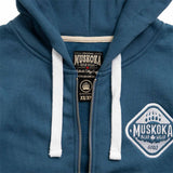 Muskoka Bear Wear – Ladies Classic Full-Zip Hoody in Lake Blue