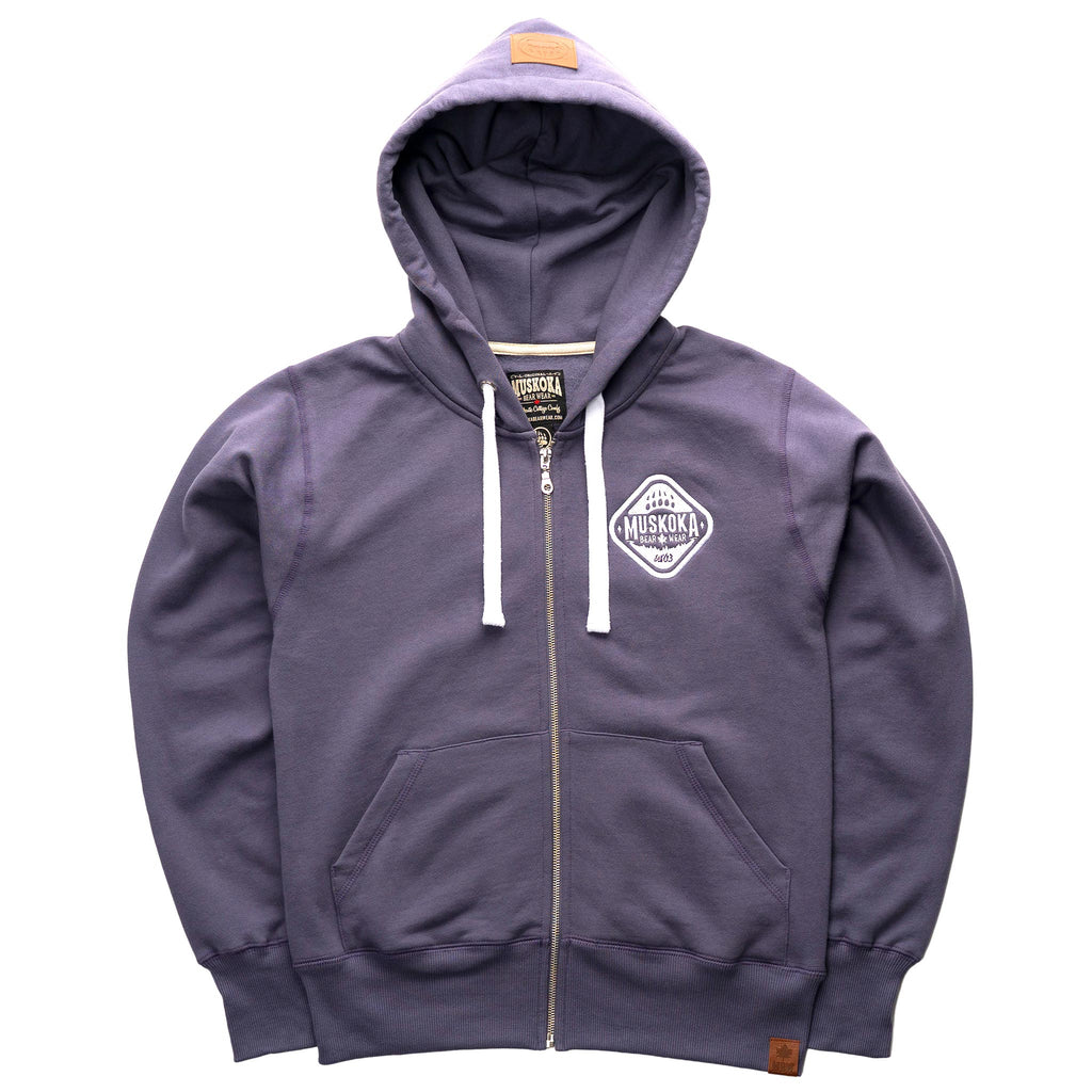 Muskoka Bear Wear – Ladies Full-Zip Jacket in Moondust