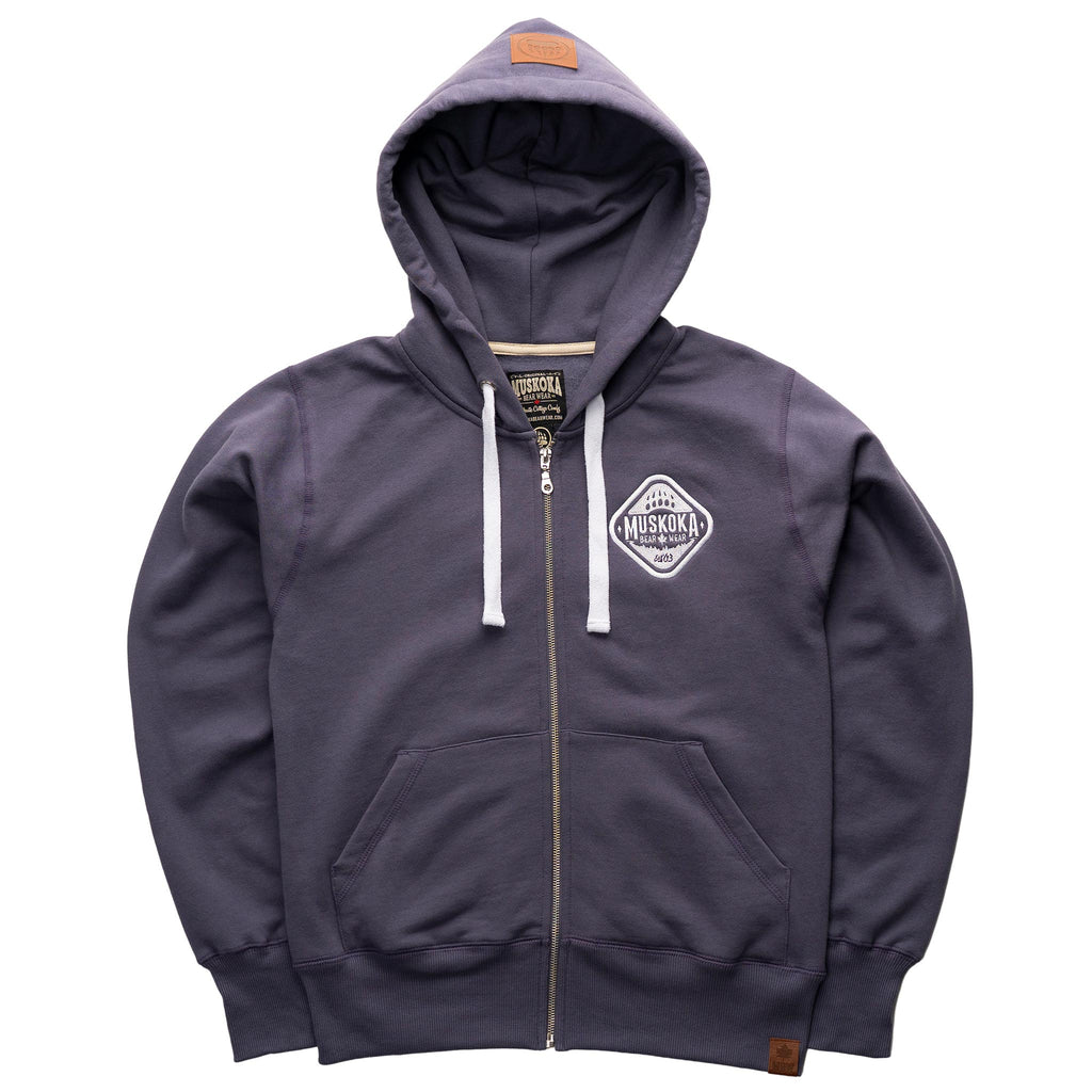 Muskoka Bear Wear – Ladies Full-Zip Jacket in Moondust