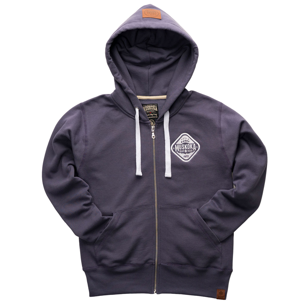 Muskoka Bear Wear – Ladies Full-Zip Jacket in Moondust