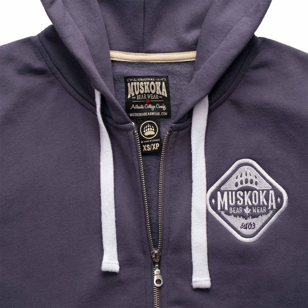 Muskoka Bear Wear – Ladies Full-Zip Jacket in Moondust