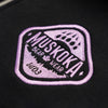 Muskoka Bear Wear – Made in Canada – Ladies Quarter Zip in Black with Lilac