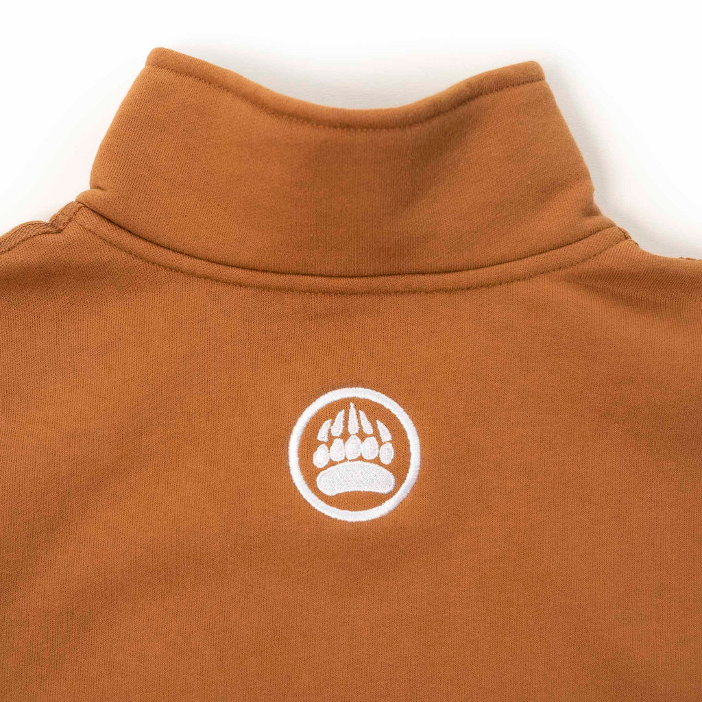 Muskoka Bear Wear – Ladies Quarter Zip in Caramel