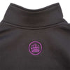 Muskoka Bear Wear – Ladies Quarter Zip in Dark Charcoal with Dahlia