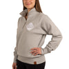 Muskoka Bear Wear – Ladies Quarter Zip in Stone Grey