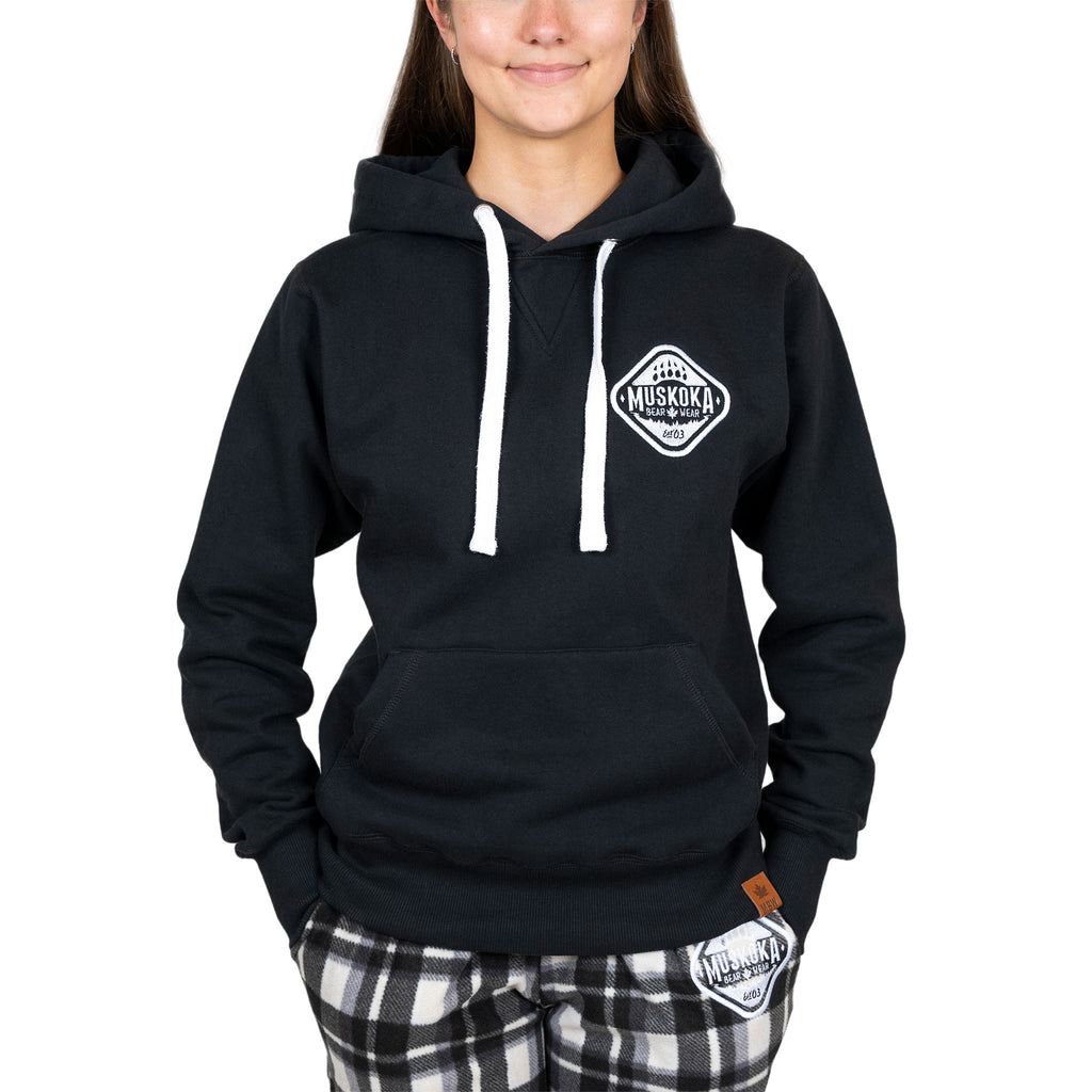 Muskoka Bear Wear – Ladies Signature Hoody in Black