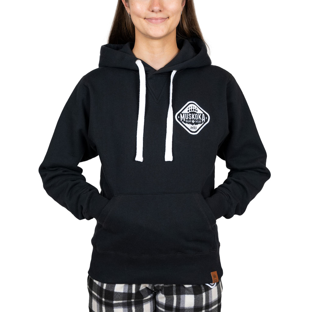 Muskoka Bear Wear – Ladies Signature Hoody in Black