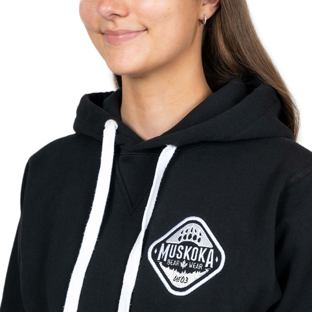 Muskoka Bear Wear – Ladies Signature Hoody in Black