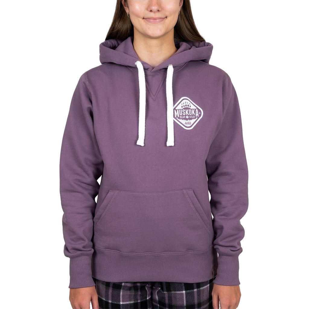 Muskoka Bear Wear – Ladies Signature Hoody in Blackberry