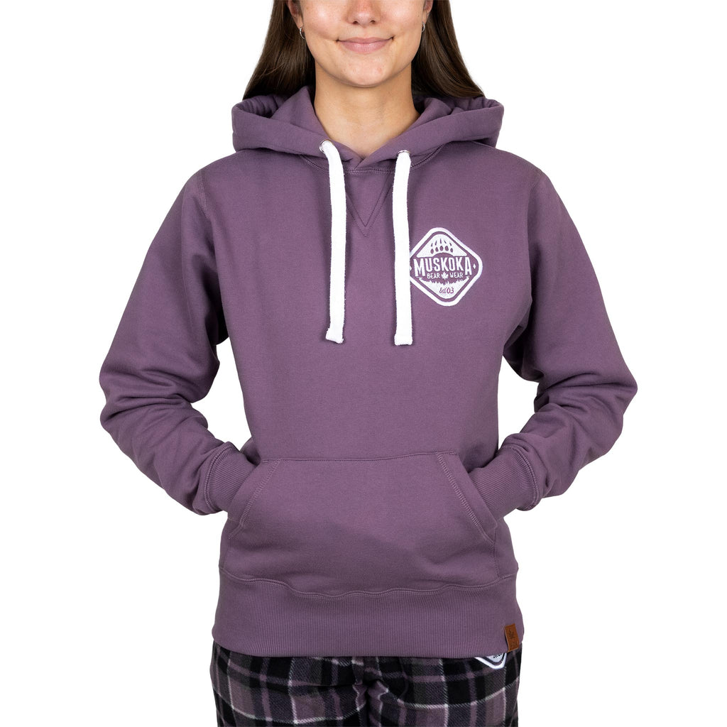 Muskoka Bear Wear – Ladies Signature Hoody in Blackberry